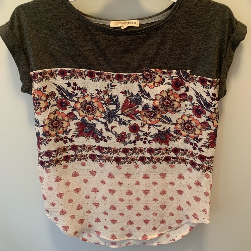 short sleeve t-shirt/polyester top